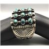 Image 9 : Three Row Turquoise Cluster Bracelet