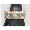 Image 8 : Heavy Sterling Silver and Copper Bracelet by Nez