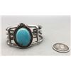 Image 2 : Vintage Turquoise and Sterling Silver Bracelet