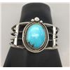 Image 7 : Vintage Turquoise and Sterling Silver Bracelet