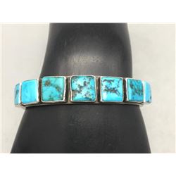 7-Stone Turquoise Bracelet by Kirk Smith