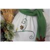 Image 8 : Qty 2 Holiday Plush Snowmen 26" Height
