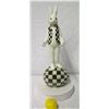 Image 1 : MacKenzie Childs Banner Day Bunny Figurine, 24" Tall (Retail $250)