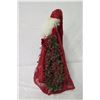 Image 8 : Santa 'Over the Koolaus, Kaneohe Hawaii' Signed Ione Adams, 30" Tall