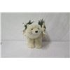 Image 2 : Furry Polar Bear w/ 2 Saddle Bags with Toys, Animals & Pine 13" Ht.