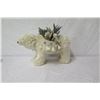 Image 3 : Furry Polar Bear w/ 2 Saddle Bags with Toys, Animals & Pine 13" Ht.