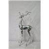 Image 8 : Qty 2 Metal Reindeer Figurines w/ Removable Antlers 22" Tall