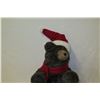 Image 2 : Plush Holiday Bear w/ Santa Cap & Scarf 32" Tall