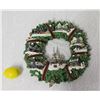 Image 1 : Thomas Kinkade Christmas Village Wreath Wall Hanging, Limited Edition D118.7