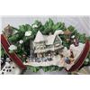 Image 2 : Thomas Kinkade Christmas Village Wreath Wall Hanging, Limited Edition D118.7