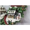 Image 8 : Thomas Kinkade Christmas Village Wreath Wall Hanging, Limited Edition D118.7