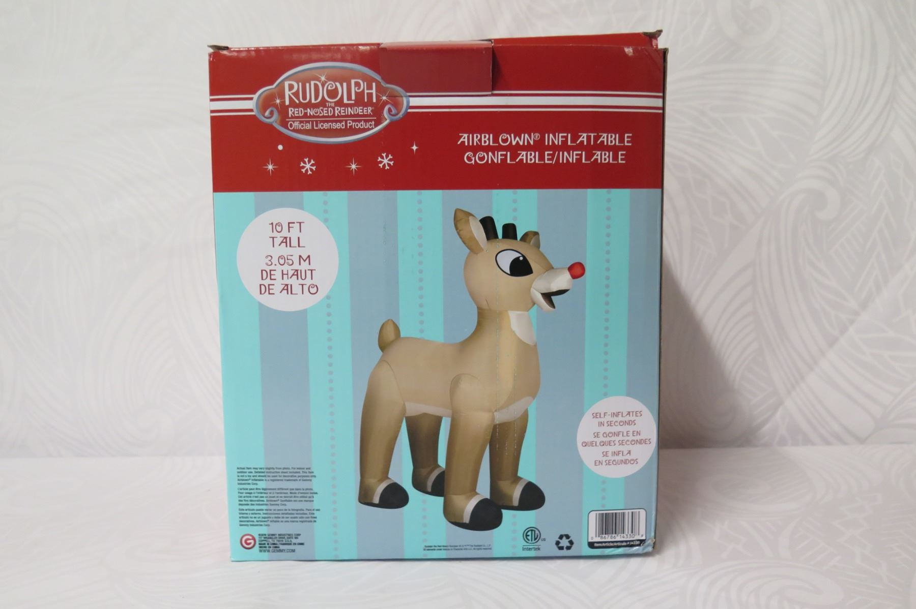 AirBlown Inflatables 10' Tall Rudolph the Red Nosed Reindeer Yard ...