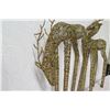 Image 8 : Qty 2 Woven Reindeer Yard Decorations 32" & 40"+ Height