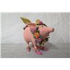 Image 2 : Pig w/ Gold Wings, Flowers & Maker's Mark PB 10 - 4" Height
