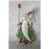 Image 2 : Santa Figurine w/ Striped Pole & Maker's Mark PB 10 - 7" Tall