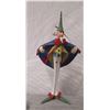 Image 1 : Long-Legged Elf Figurine w/ Cape, Cap & Maker's Mark PB* - 7.5" Tall