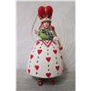 Image 2 : Queen of Hearts Figurine w/ Crown, Scepter & Maker's Mark PB* - 6.5" Tall