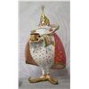 Image 1 : King Figurine w/ Crown, Cape & Maker's Mark - 6.5" Tall