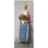 Image 1 : King Figurine w/ Crown, Offering & Maker's Mark PB 09 - 10" Tall