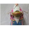 Image 8 : King Figurine w/ Crown, Offering & Maker's Mark PB 09 - 10" Tall