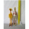 Image 18 : Qty 2 Camel Figurines: White Porcelain & Yellow w/ Maker's Mark PB 10 - 11" Tall