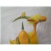 Image 9 : Qty 2 Camel Figurines: White Porcelain & Yellow w/ Maker's Mark PB 10 - 11" Tall