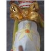 Image 17 : King Figurine & Dog w/ Crown & Maker's Mark PB 10 - 6" & 10" Tall