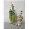 Image 2 : King Figurine & Dog w/ Crown & Maker's Mark PB 10 - 6" & 10" Tall