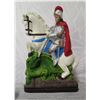 Image 1 : Knight in Shining Armor on White Steed Ornament - 7" Tall