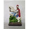 Image 2 : Knight in Shining Armor on White Steed Ornament - 7" Tall