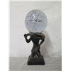 Image 2 : Atlas Figure on Square Base w/ Removable Glass Ball, 13" Height