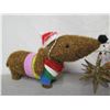 Image 3 : Christmas Tree 15" Tall, Star Ornament, Sledding Bear Family & Dog Décor
