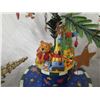 Image 8 : Christmas Tree 15" Tall, Star Ornament, Sledding Bear Family & Dog Décor