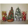 Image 2 : Qty 2 Decorated Artificial Christmas Trees & Ornaments