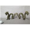 Image 1 : Qty 2 Snake Dragon Figures, 5" Height