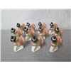Image 2 : Qty 11 Turkey Thanksgiving Napkin Holders Signed BFY 1990 4" Height