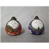 Image 2 : Qty 2 Oriental Ornaments w/ Maker's Mark 2.5" Height