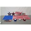 Image 1 : Qty 5 Red, White & Blue Star Ornaments, Patriotic USA Map, Flags, etc