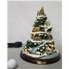 Image 1 : Thomas Kinkade Christmas by the Harbor Illuminated Tree #B7399 - 13" Tall