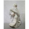 Image 8 : Santa with Silver Gift Bag & Fur-Trimmed Coat, 16" Tall