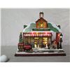 Image 1 : Roman Christmas Musical LED Kris Kringle Depot, 12" Height (Retail $351)