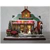 Image 2 : Roman Christmas Musical LED Kris Kringle Depot, 12" Height (Retail $351)