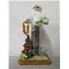 Image 2 : Hawaiian Santa in Aloha Print Tube w/ Lei, Shells & Glass Float, 14" Tall