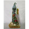 Image 8 : Hawaiian Santa in Aloha Print Tube w/ Lei, Shells & Glass Float, 14" Tall