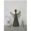 Image 2 : Angel Cone Figure 17" Tall, Metal Reindeer & Metal Cone Angle