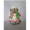 Image 2 : Snowman Figurine w/ Gingerbread Man Illuminated Figurine 9" Tall