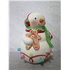 Image 8 : Snowman Figurine w/ Gingerbread Man Illuminated Figurine 9" Tall