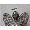 Image 8 : Tall Metal Angel Figurine w/ Clear Stone Wings & Skirt, 26" Tall