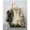 Image 1 : Santa in White Coat w/ Lighthouse & Fishing Net 27" Tall
