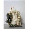 Image 2 : Santa in White Coat w/ Lighthouse & Fishing Net 27" Tall
